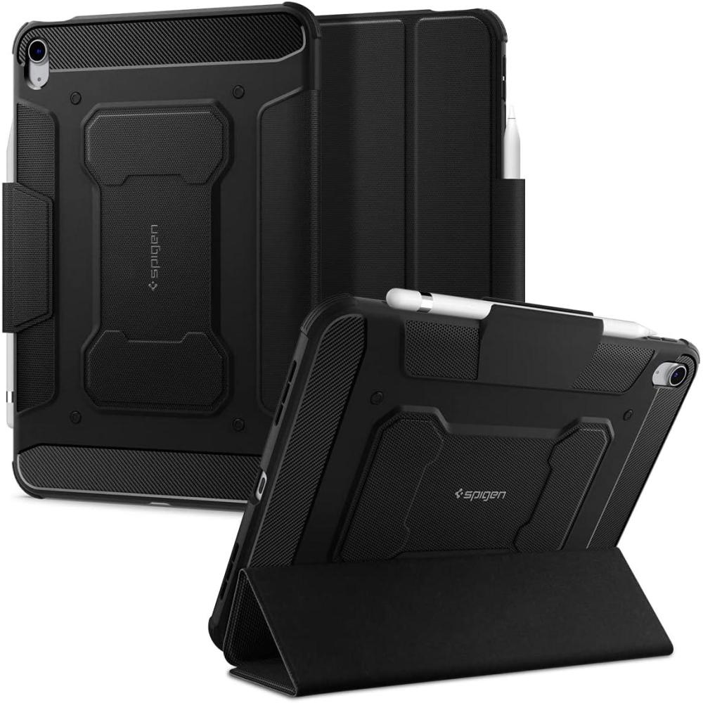 imageSpigen for iPad 11th Generation Case A16 2025 iPad 10th Generation Case 2022 109 inch Rugged Armor Pro Protective TriFold Cover with Pencil Holder Black 2025 2022 Protective with Pencil Holder BlackBlack