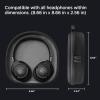 Spigen Klasden Pouch Universal Headphones Case Designed for JBL Live 400BT / 460NC / 660NC / 650BTNC / 500BT and JBL Tune 500BT / 510BT / 520BT / 560BT / 660NC / 710BT / 720BT / 760BT – Black