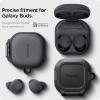 Spigen Lock Fit Designed for Galaxy Buds Core (2025) / FE (2023) / Buds2 Pro (2022) / Buds 2 (2021) / Buds Pro (2021) / Buds Live (2020) Case with Secure Lock Protection – Vintage Khaki(Matte Black)