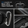 Spigen Rugged Armor Designed for Bose Ultra Open Earbuds (2024) Protective Case with Carabiner – Matte Black(Matte Black)