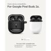Spigen Rugged Armor Designed for Google Pixel Buds Pro 2 (2024) and Pro 1 (2022) Case Cover with Keychain – Matte Black(Matte Black)
