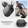 Spigen Rugged Armor Designed for Powerbeats Pro 2 Case (2025) Secure Protection Cover with Carabiner – Matte Black(Matte Black)