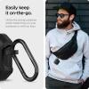 Spigen Tough Armor Designed for Airpods 3rd Generation Case (2021) Drop-Protection Cover with Keychain – Black(Black)