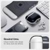 Spigen Ultra Hybrid Designed for AirPods 4 Case (2024) Retro Design Cover with Carabiner Key Chain – Classic C1 Graphite(Classic C1 Graphite)
