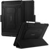 Spigen for iPad 10.2 Case, iPad 9th Generation Case (2021) / iPad 8th Generation Case (2020) / iPad 7th Generation Case (2019), Rugged Armor Pro Protective Tri-Fold Cover with Pencil Holder, Black(Black)