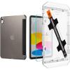 Spigen iPad 10.9″ Liquid Air Folio Black & iPad 10.9″ 10th Gen Glas.tR EZ Fit (1P)