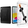 Spigen iPad 10.9″ Rugged Armor Pro Black & iPad 10.9″ 10th Gen Glas.tR EZ Fit (1P)