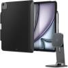 Spigen iPad Air 13″ Enzo Aramid Black & One Tap Easel Stand Space Gray