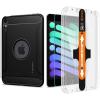 Spigen iPad Mini 8.3″ A17 Pro Rugged Armor Matte Black & iPad Mini 7 & 6 Glas.tR EZ Fit (1P)