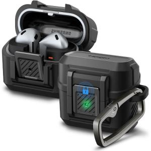 Spigen Lock Fit Designed for Samsung Galaxy Buds3 FE (2025) / Buds3 Pro (2024) / Buds 3 (2024) Case Cover with Secure Locking Protection – Matte Black(Matte Black)