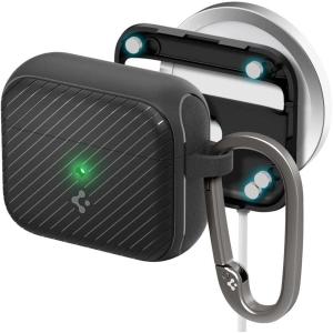 Spigen Mag Armor (MagFit) Designed for Airpods 3rd Generation Case (2021) MagSafe Compatible Magnets Embedded Cover – Matte Black(Black)