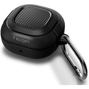 Spigen Rugged Armor Designed for Galaxy Buds Core (2025) / FE (2023) / Buds2 Pro (2022) / Buds 2 (2021) / Buds Pro (2021) / Buds Live (2020) Shockproof Protective Cover – Matte Black(Matte Black)