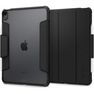 Spigen for iPad Air 13 Inch Case M3 (2025), iPad Air 13 Inch Case M2 (2024), Air Skin Pro Detachable Magnetic Cover with Clear Transparent Back and Pencil Holder, Gray(Black)