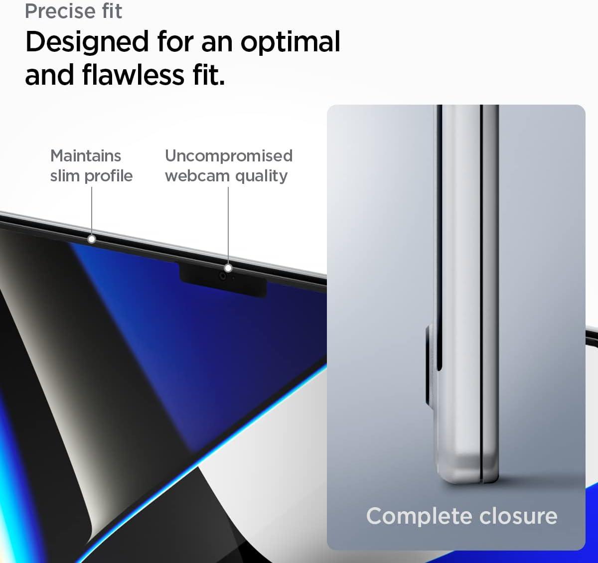 imageSpigen Tempered Glass Screen Protector GlasTR Slim Designed for MacBook Pro 16 inch M4 Pro M4 Pro Max M3 series M2 series M1 series