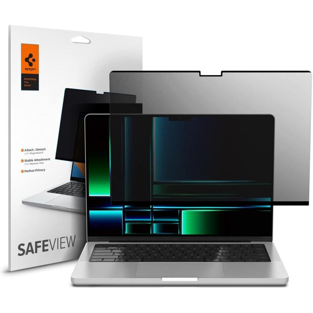 imageSpigen Privacy Filter Screen Protector SafeView Designed for Macbook Air 15 inch M4 M3 M2 20252024 2023 1 PackMacBook Pro 14