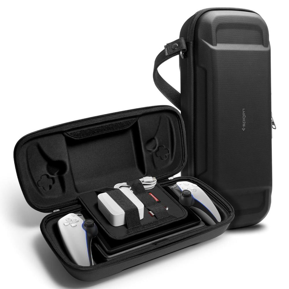 imageSpigen Rugged Armor Pro Designed for PlayStation Portal Remote Player Hard Shell Travel Carrying Case BlackBlack