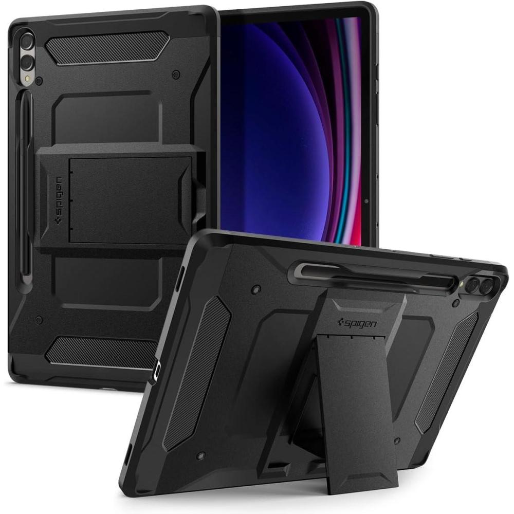 imageSpigen for Galaxy Tab S11 Ultra Case 2025 Tough Armor Pro Protective Hard Shell with Kickstand and S Pen Holder 146 inch BlackGalaxy Tab S10S9 Plus 124