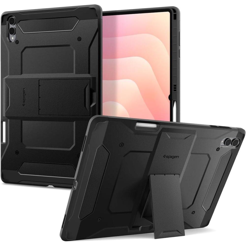 imageSpigen for Galaxy Tab S11 Ultra Case 2025 Tough Armor Pro Protective Hard Shell with Kickstand and S Pen Holder 146 inch BlackGalaxy Tab S11 Ultra 146