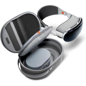 Spigen Klasden Pouch Designed for Apple Vision Pro Case M2 and M5 Chip (2024/2025), Premium Full Protection Portable Travel Case and Storage – Charcoal Gray(Charcoal Gray)