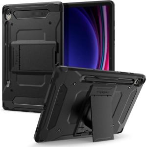 Spigen for Galaxy Tab S11 Ultra Case (2025), Tough Armor Pro Protective Hard Shell with Kickstand and S Pen Holder, 14.6 inch, Black(Galaxy Tab S9 (11″))
