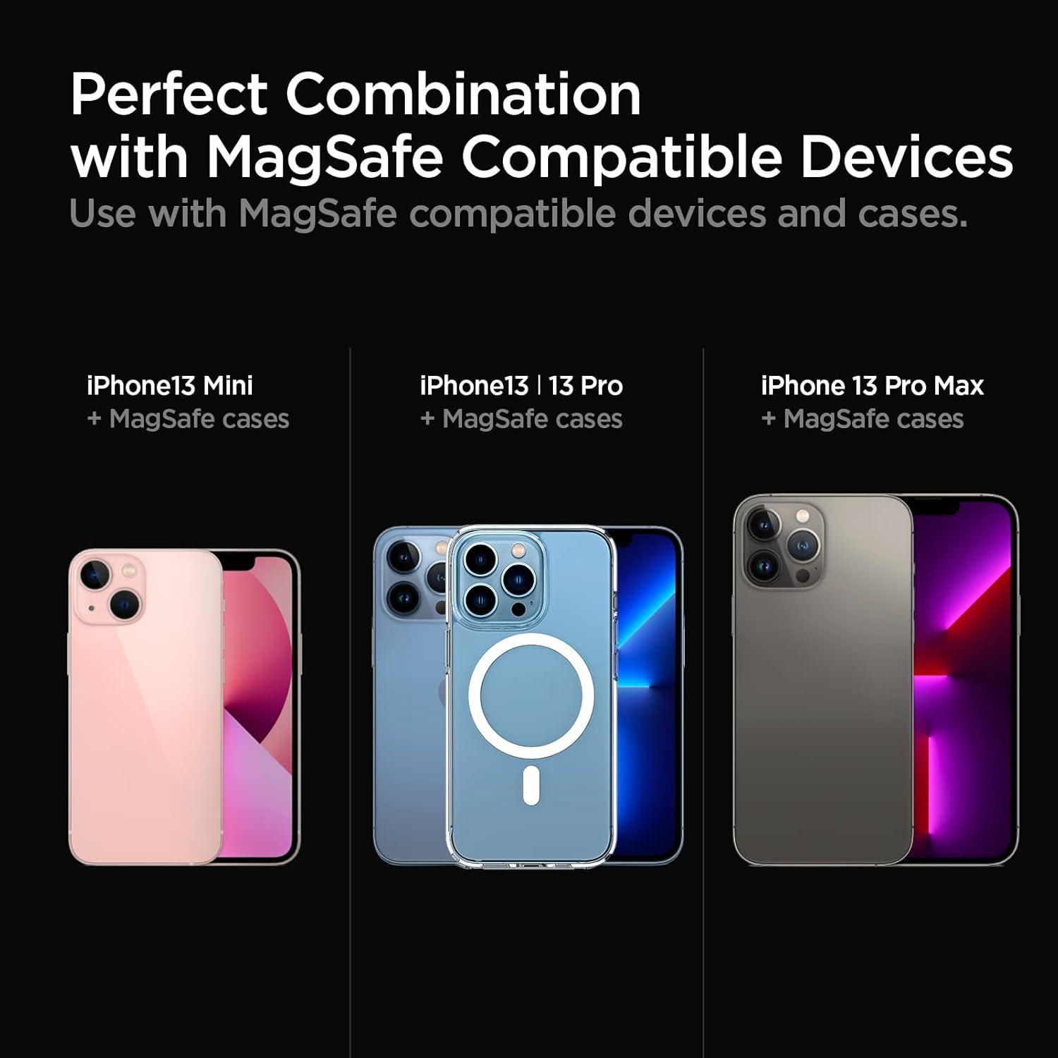 imageSpigen ArcHybrid Mag MagFit for MagSafe Battery Pack 5000mAh for iPhone 1616 Plus16 Pro16Pro Max Magnetic Power Bank Fast Wireless Portable Charger iPhone 15 14 13 12 USB C Cable Included