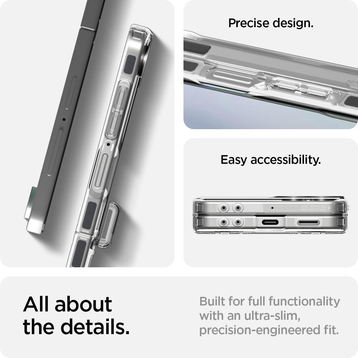 imageSpigen for Galaxy Z Flip 7 Case Ultra Hybrid Pro MagFit Hinge Protection Qi21 CertifiedMagnet for Galaxy Neo OneClear White