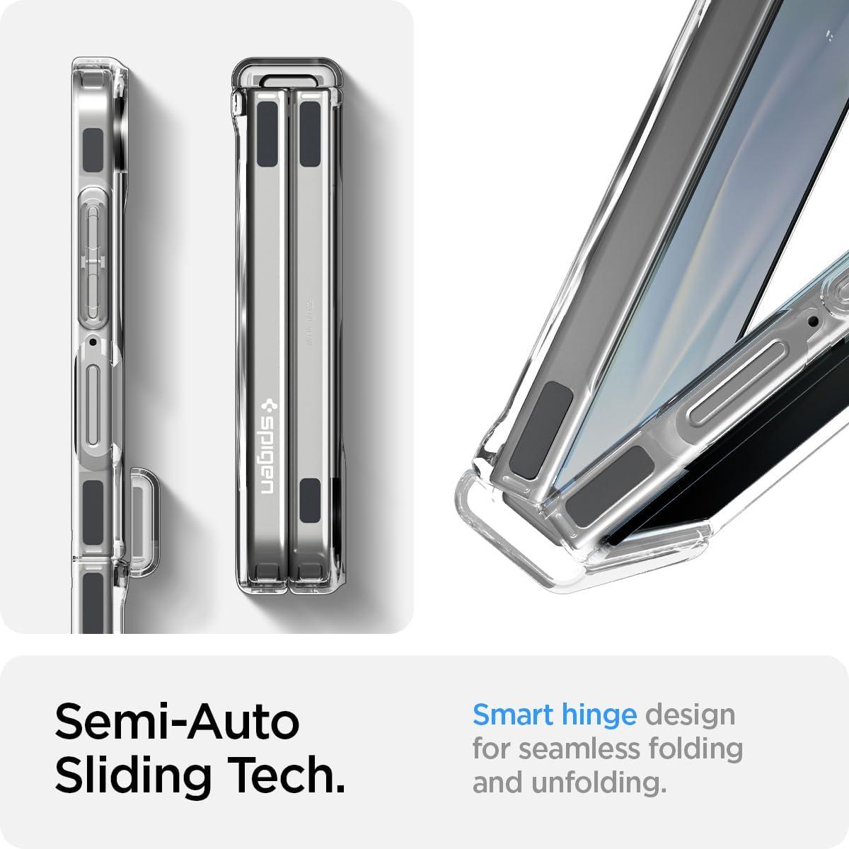 imageSpigen for Galaxy Z Flip 7 Case Ultra Hybrid Pro MagFit Hinge Protection Qi21 CertifiedMagnet for Galaxy Neo OneClear White