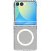 Spigen for Galaxy Z Flip 7 Case, Ultra Hybrid Pro MagFit [Hinge Protection] [Qi2.1 Certified/Magnet for Galaxy] – Neo One(Clear White)
