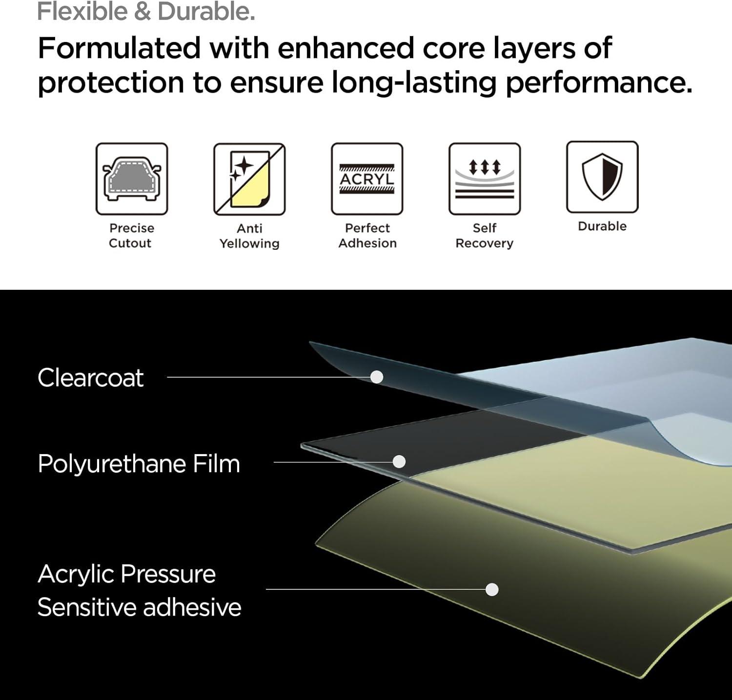 imageSpigen Auto Paint Protection Film PlatinumShield Designed for Tesla Model 3 Y Door Handle