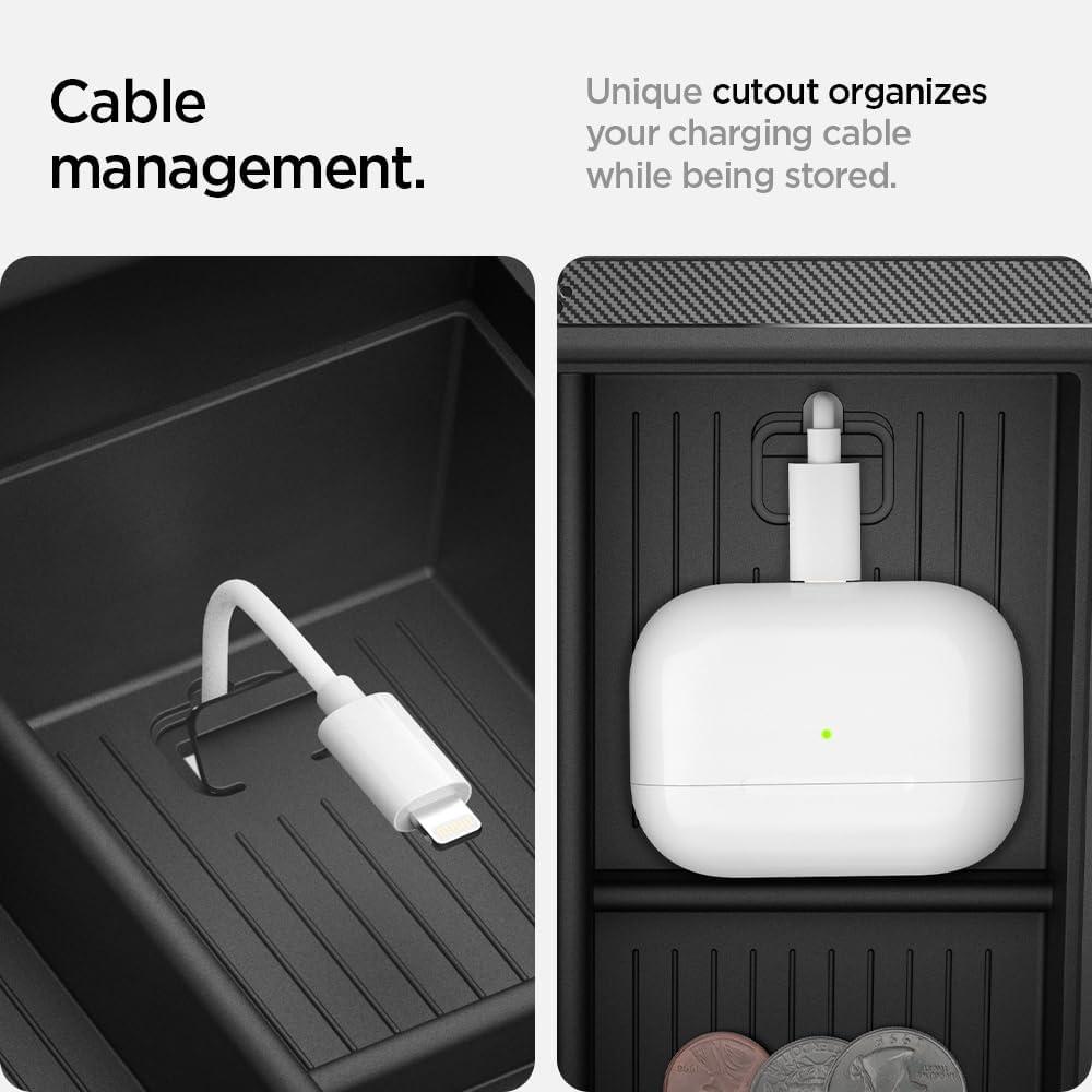 imageSpigen Console Organizer Tray Designed for Tesla Model X amp S 202520242023 Carbon EditionBlack