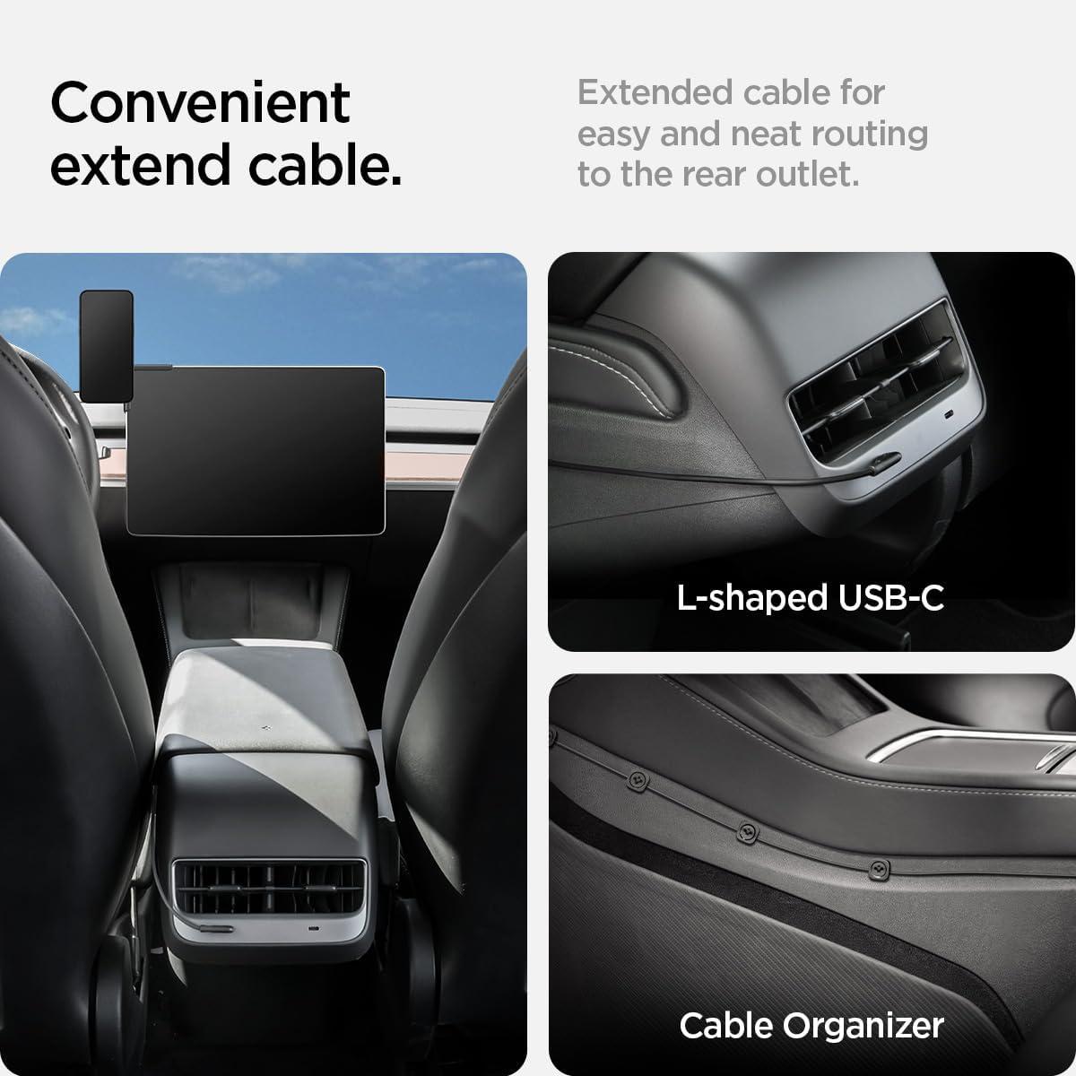 imageSpigen TapLock Qi2 MagSafe Charging Tesla Phone Mount for Tesla Model Y Juniper 202526 amp Model 3YSX for iPhones with MagSafe amp Pixelsnap Not Compatible with Updated 16in QHD ScreenCharging MagSafe Mount