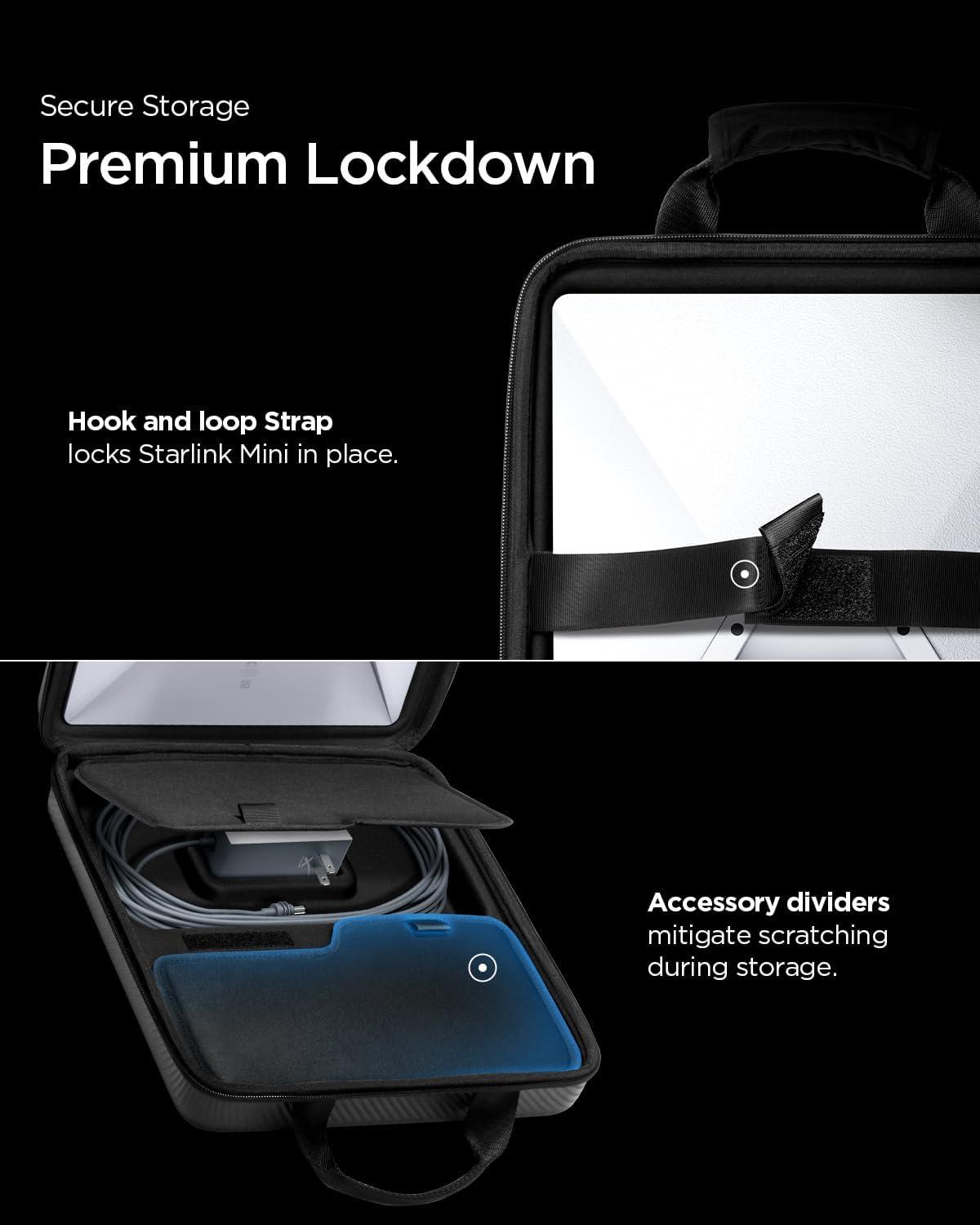 imageSpigen for Starlink Mini Mount Rattleproof QuickRelease Design with Strong Suction Cups Holds 50 lb Force Mounting Kit for Cars RV Boats Windows Glass and SunroofStarlink Mini