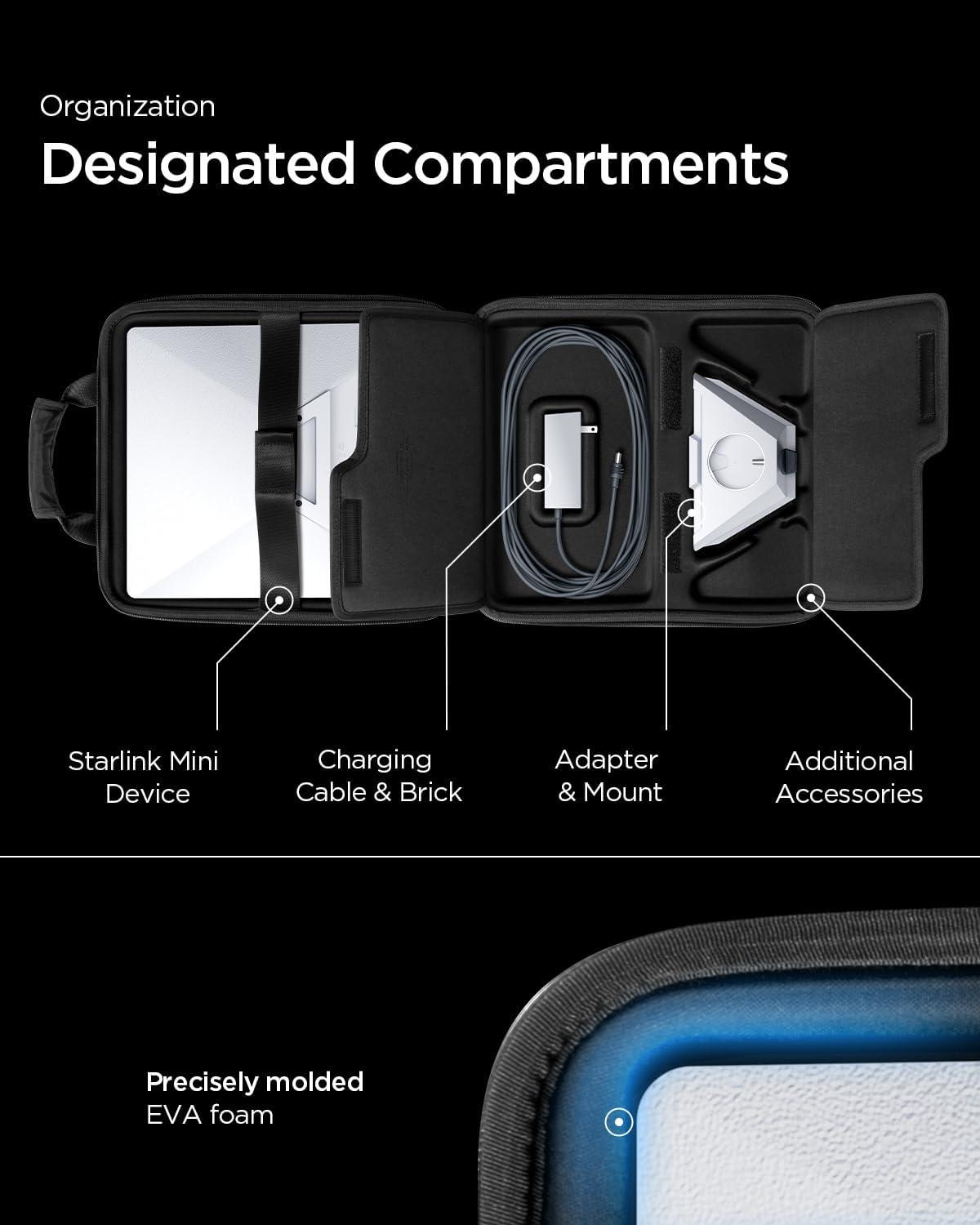 imageSpigen for Starlink Mini Mount Rattleproof QuickRelease Design with Strong Suction Cups Holds 50 lb Force Mounting Kit for Cars RV Boats Windows Glass and SunroofStarlink Mini