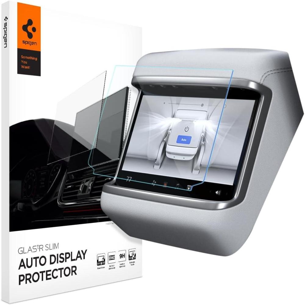 imageSpigen Tempered Glass Screen Protector GlasTR Slim designed for Tesla Model S 2023202420252026 Tesla Model X 2023202420252026 94 inch Rear Touchscreen  MatteAnti Finger Print