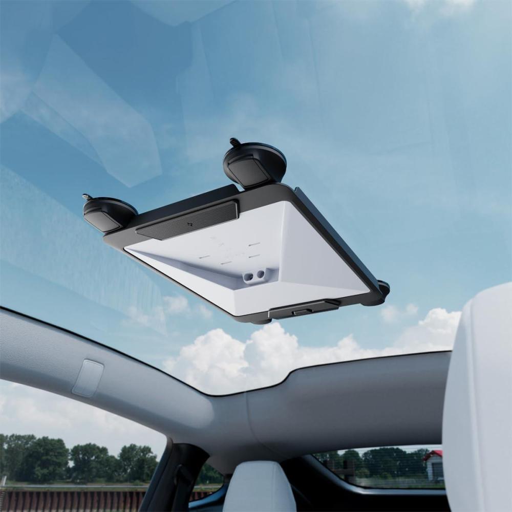 imageSpigen for Starlink Mini Mount Rattleproof QuickRelease Design with Strong Suction Cups Holds 50 lb Force Mounting Kit for Cars RV Boats Windows Glass and SunroofStarlink Mini