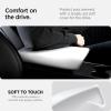 Spigen Center Console Armrest Cover for Tesla Model Y (2020-2024) & Model 3 (2017-2023) [Not Compatible with Model Y Juniper 2025/26 & Model 3 Highland 2024/25] – Black(White)