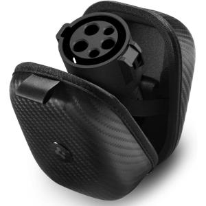 Spigen Adapter Case Designed for Tesla SAE J1772 Charging Adapter with Magnet Open/Close Tesla Accessories Essentials (SAE J1772 Charging Adapter NOT Included) (Carbon Edition)(Adapter Case)