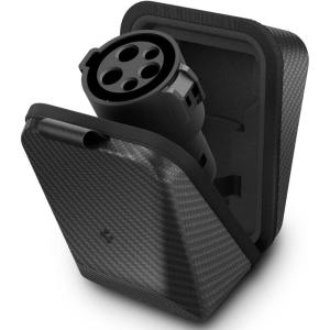 Spigen Adapter Case Designed for Tesla SAE J1772 Charging Adapter with Magnet Open/Close Tesla Accessories Essentials (SAE J1772 Charging Adapter NOT Included) (Carbon Edition)(Cybercase)