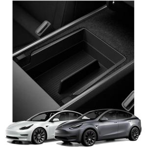 Spigen Armrest Console Organizer for Tesla Model Y (2020-2024) & 3 (2017-2023) [Not Compatible with Y Juniper 2025/26 and 3 Highland (2024/25)](Armrest Center Console Organizer)