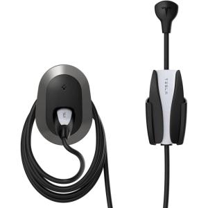 Spigen Bespoke All-in-One Cable Organizer Wall Mount Designed for All Tesla Mobile Charger Cable [Model 3/Y/X/S 2025/2024/2023/2022] – Dark Silver(Dark Silver)