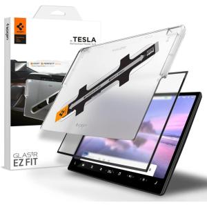 Spigen Tempered Glass Screen Protector [GlasTR EZ FIT] Designed for Tesla Model S (2026-2021), Tesla Model X (2026-2022) 17 inch Dashboard Touchscreen – Matte/Anti Fingerprint