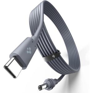 Spigen for Starlink Mini Mount Rattleproof Quick-Release Design with Strong Suction Cups [Holds 50+ lb Force] Mounting Kit for Cars, RV, Boats, Windows, Glass, and Sunroof(USB C to DC (10 FT))