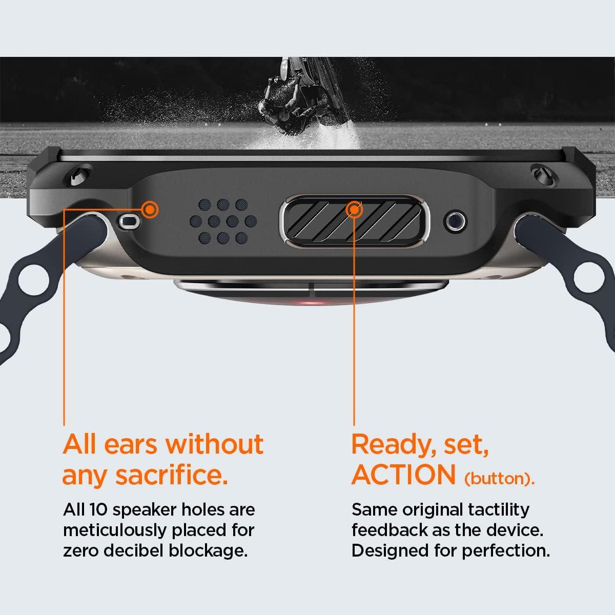 imageSpigen for Apple Watch Series 11 Case Builtin Touch Sensitive Tempered Glass Screen Protector Durable Full Coverage Cover Tough Armor Compatible with Series 1110 46mm BlackApple Watch Ultra 49mm