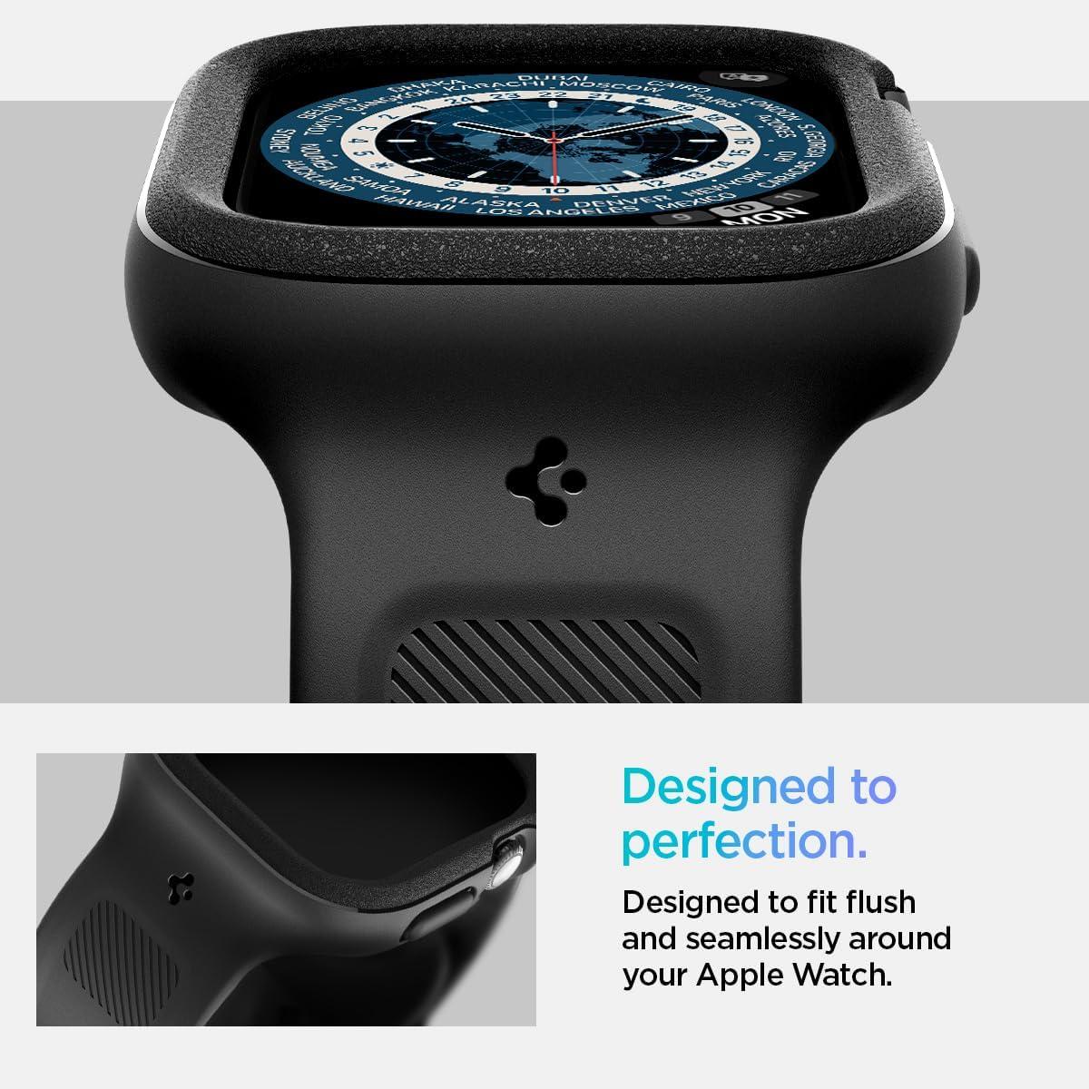 imageSpigen for Apple Watch Series 1110 46mm42mm Band with Case Vault Pro Protective TPU Cover with Strap Matte Black46mm for Series 10