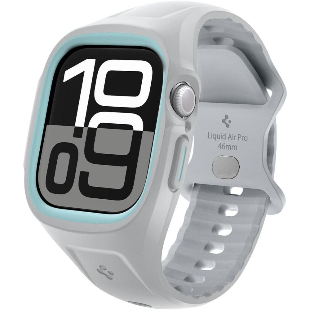 imageSpigen for Apple Watch Series 11 46mm Band Liquid Air Pro Compatible with Series 1110 Sport Case with StrapGray