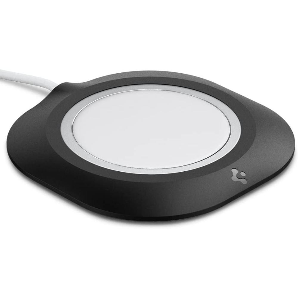 imageSpigen for MagSafe Charger Pad Cover Case Mag Fit Compatible with iPhone 171615141312 AirPods Pro 321 AirPods 43 Charger Not Included Black 202015WBlack 202015W