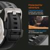 Spigen DuraPro Armor Durable Metal Connector Strap Designed for Apple Watch Band Compatible with Ultra 2/1 49mm, Series 10 46mm, 9/8/7 45mm, SE2/SE/6/5/4 44mm, 3/2/1 42mm(PU Black)