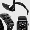 Spigen Rugged Band Designed for Apple Watch Band Compatible with Ultra 2/1 49mm, Series 10 46mm, 9/8/7 45mm, SE2/SE/6/5/4 44mm, 3/2/1 42mm – Matte Black(Matte Black)