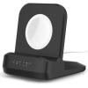 Spigen for Apple Watch Charger, S350 Stand Compatible with Ultra 3/2/1 49mm, Series 11/10 46/42mm, 9/8/7 45/41mm, SE3/SE2/SE/6/5/4 44/40mm, 3/2/1 42/38mm with Non-Slip Stable Base – Black(Black)