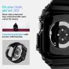 Spigen for Apple Watch Series 11/10 46mm Band with Case, Rugged Armor Pro Cover with Strap(Matte Black)